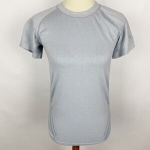 WW SPORTOWN Gray SS Running Tee TShirt‎ Knit Top Womens Size S
